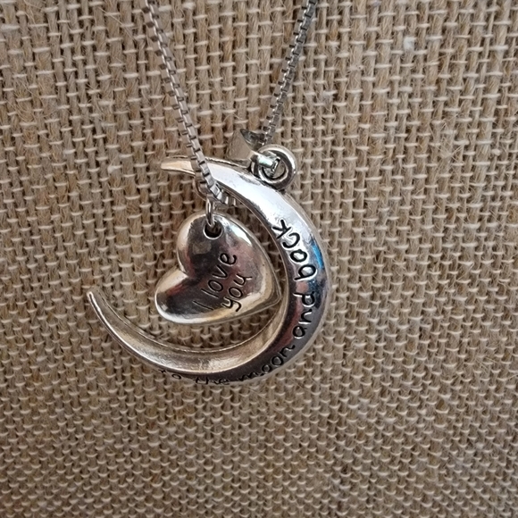 I Love You to the Moon and Back Necklace 💕 - Picture 2 of 3